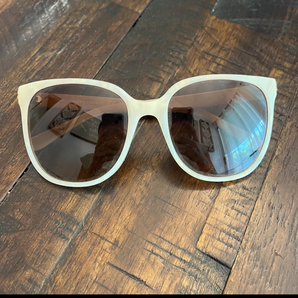NEW! Tory Burch TY7106 Sunglasses Ivory Moonstone & Wood